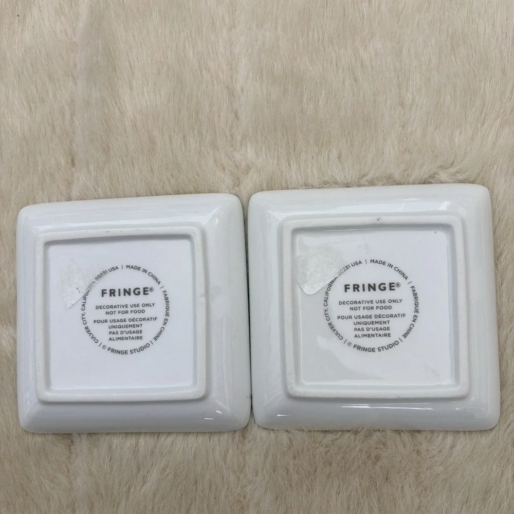 I Love My Frenchie‎ Set of 2 Porcelain Trinket Trays By Fringe Studio